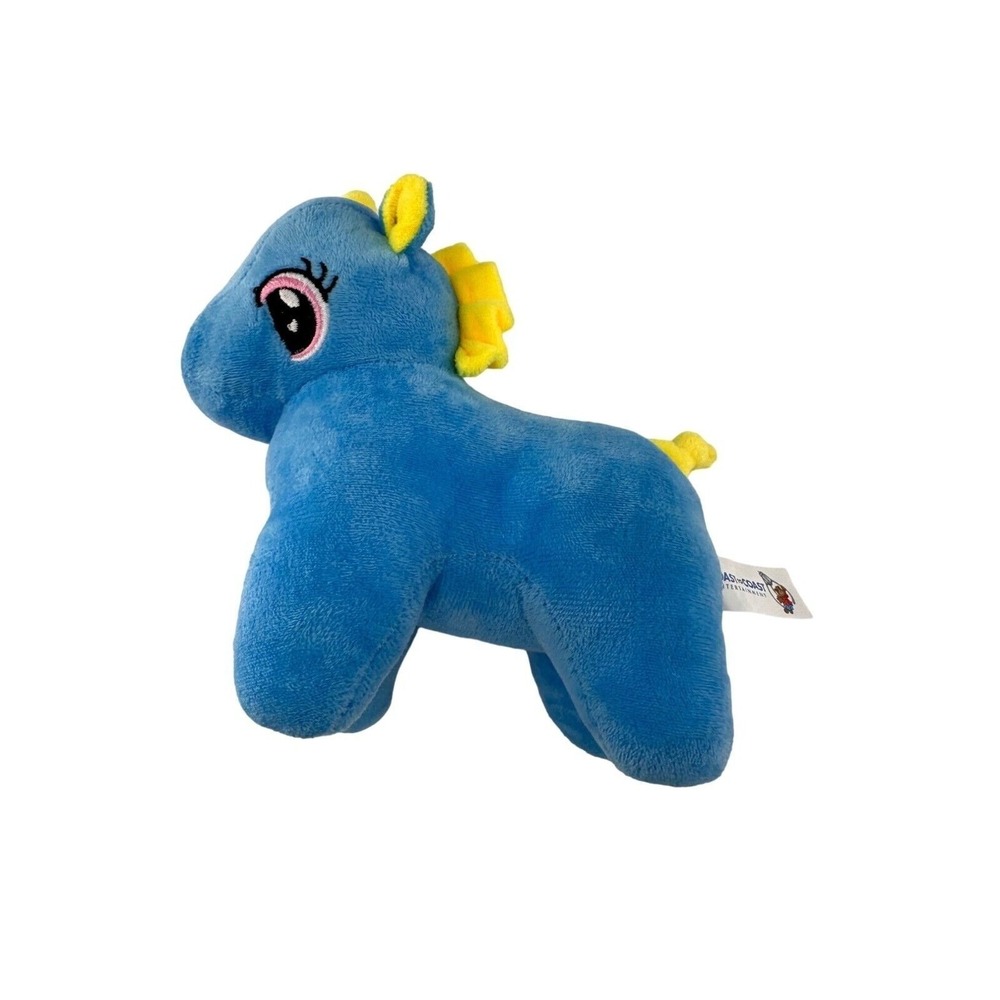 Blue Plush Horse Toy 8" Coast To Coast Entertainment‎ Soft Stuffed Animal Yellow